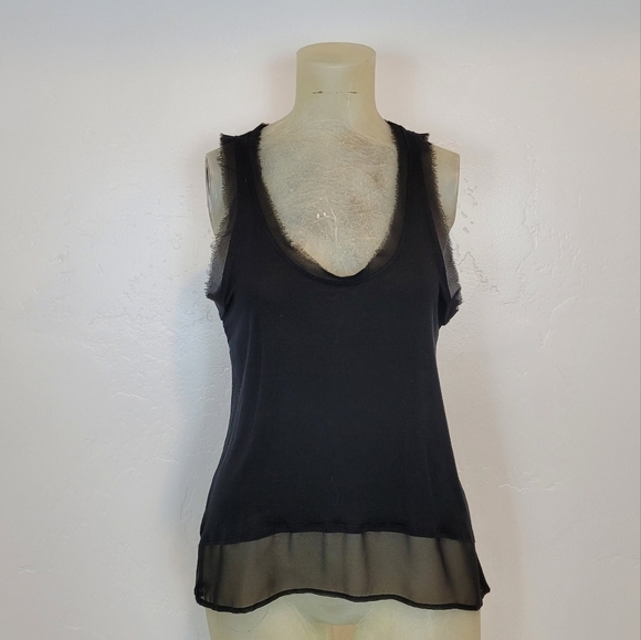NWT anthro Bordeaux black tank - Picture 3 of 5